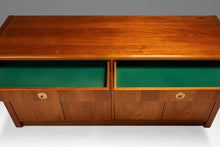 Load image into Gallery viewer, Elegant Mid-Century Danish Modern Cabinet / Sideboard / Credenza in Teak &amp; Brass by D-Scan, c. 1980's-ABT Modern
