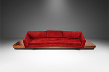 Load image into Gallery viewer, Expansive 12-Foot Mid-Century Modern Brutalist Platform Sofa in Walnut &amp; Red Tweed by Adrian Pearsall for Craft Associates, USA, c. 1960&#39;s-ABT Modern
