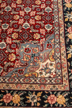Load image into Gallery viewer, Expansive Authentic Vintage Handwoven Woolen Persian Kashan Rectangular Rug 9 Ft x 6 ft, c. 1950s-ABT Modern
