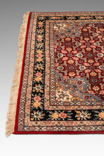 Load image into Gallery viewer, Expansive Authentic Vintage Handwoven Woolen Persian Kashan Rectangular Rug 9 Ft x 6 ft, c. 1950s-ABT Modern
