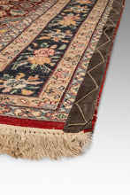 Load image into Gallery viewer, Expansive Authentic Vintage Handwoven Woolen Persian Kashan Rectangular Rug 9 Ft x 6 ft, c. 1950s-ABT Modern
