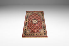 Load image into Gallery viewer, Expansive Authentic Vintage Handwoven Woolen Persian Kashan Rectangular Rug 9 Ft x 6 ft, c. 1950s-ABT Modern
