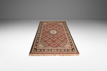 Load image into Gallery viewer, Expansive Authentic Vintage Handwoven Woolen Persian Kashan Rectangular Rug 9 Ft x 6 ft, c. 1950s-ABT Modern
