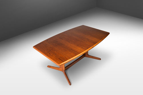 Expansive Danish Mid Century Modern Extension Dining Table in Teak w/ Two Leaves, Denmark, c. 1960's-ABT Modern