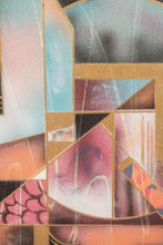 Load image into Gallery viewer, Framed Signed Mid-Century Modern Geometric Abstraction Oil on Canvas Painting by Fred Blassingham, USA, c. 1980s-ABT Modern
