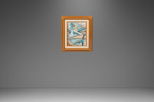 Load image into Gallery viewer, Framed / Signed Mid-Century Modern Geometric Abstraction Oil on Canvas Painting by Fred Blassingham, USA, c. 1980s-ABT Modern
