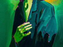 Load image into Gallery viewer, Green Light by James Mattison, 20x20, Oil on Wood Canvas, 2023-ABT Modern
