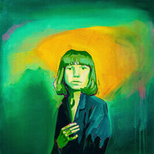 Load image into Gallery viewer, Green Light by James Mattison, 20x20, Oil on Wood Canvas, 2023-ABT Modern
