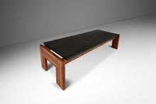 Load image into Gallery viewer, Heirloom Brutalist Mid-Century Modern Coffee Table in Solid Walnut &amp; Slate by Adrian Pearsall for Craft Associates, USA, c. 1960&#39;s-ABT Modern
