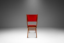 Load image into Gallery viewer, Italian Mid-Century Modern Angular Patinaed Accent Chair in Walnut &amp; Vinyl After Carlo de Carli, USA, c. 1960s-ABT Modern
