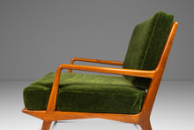 Load image into Gallery viewer, Italian Mid-Century Modern Lounge Chair &amp; Ottoman in Walnut and Mohair by Carlo de Carli for M. Singer and Sons, Italy-USA, 1950s-ABT Modern
