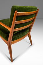Load image into Gallery viewer, Italian Mid-Century Modern Lounge Chair &amp; Ottoman in Walnut and Mohair by Carlo de Carli for M. Singer and Sons, Italy-USA, 1950s-ABT Modern
