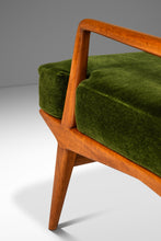 Load image into Gallery viewer, Italian Mid-Century Modern Lounge Chair &amp; Ottoman in Walnut and Mohair by Carlo de Carli for M. Singer and Sons, Italy-USA, 1950s-ABT Modern
