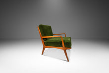 Load image into Gallery viewer, Italian Mid-Century Modern Lounge Chair &amp; Ottoman in Walnut and Mohair by Carlo de Carli for M. Singer and Sons, Italy-USA, 1950s-ABT Modern
