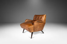 Load image into Gallery viewer, Italian Modern Low Profile Lounge Chair Newly Re-upholstered in Leather Attributed to Carlo de Carli, Italy, c. 1960&#39;s-ABT Modern
