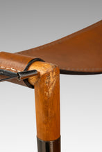 Load image into Gallery viewer, Italian Postmodern Modernist "Jocauro" Armchair by Arrben in Original Patinaed Leather, Italy, c. 1990s-ABT Modern

