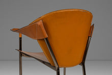Load image into Gallery viewer, Italian Postmodern Modernist "Jocauro" Armchair by Arrben in Original Patinaed Leather, Italy, c. 1990s-ABT Modern
