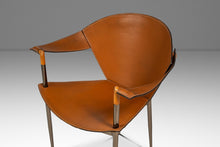 Load image into Gallery viewer, Italian Postmodern Modernist "Jocauro" Armchair by Arrben in Original Patinaed Leather, Italy, c. 1990s-ABT Modern
