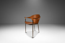 Load image into Gallery viewer, Italian Postmodern Modernist "Jocauro" Armchair by Arrben in Original Patinaed Leather, Italy, c. 1990s-ABT Modern
