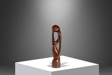 Load image into Gallery viewer, Mid-Century Abstract Modern Hand-Carved Sculpture in Solid Mahogany, USA, c. 1970s-ABT Modern
