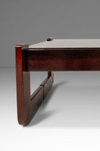 Load image into Gallery viewer, Mid-Century Brazilian Modern Brutalist End Table w/ Smoked Glass Top in Jacaranda by Percival Lafer, Brazil, c. 1970s-ABT Modern
