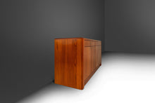 Load image into Gallery viewer, Mid-Century Danish Modern 2-Piece Cabinet / Sideboard / Credenza w/ Topper in Teak, Glass &amp; Brass by D-Scan, c. 1980's-ABT Modern
