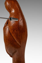 Load image into Gallery viewer, Mid-Century Danish Modern Abstract Hand-Carved Sculpture Depicting Mother Mary in Solid Teak, USA, c. 1960s-ABT Modern
