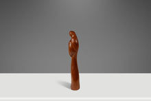 Load image into Gallery viewer, Mid-Century Danish Modern Abstract Hand-Carved Sculpture Depicting Mother Mary in Solid Teak, USA, c. 1960s-ABT Modern
