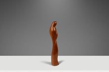 Load image into Gallery viewer, Mid-Century Danish Modern Abstract Hand-Carved Sculpture Depicting Mother Mary in Solid Teak, USA, c. 1960s-ABT Modern
