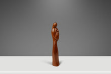 Load image into Gallery viewer, Mid-Century Danish Modern Abstract Hand-Carved Sculpture Depicting Mother Mary in Solid Teak, USA, c. 1960s-ABT Modern

