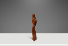 Load image into Gallery viewer, Mid-Century Danish Modern Abstract Hand-Carved Sculpture Depicting Mother Mary in Solid Teak, USA, c. 1960s-ABT Modern
