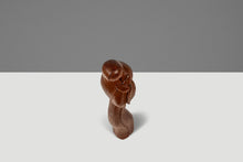 Load image into Gallery viewer, Mid-Century Danish Modern Abstract Hand-Carved Sculpture Depicting Mother Mary in Solid Teak, USA, c. 1960s-ABT Modern
