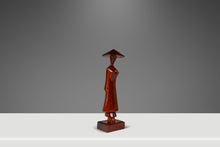 Load image into Gallery viewer, Mid-Century Danish Modern Asian Figurine Sculpture Hand-Carved from Solid Teak, Thailand, c. 1960s-ABT Modern
