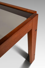 Load image into Gallery viewer, Mid-Century Danish Modern Coffee Table after Afra &amp; Tobia Scarpa for Cassina in Teak Wood w/ Smoked Glass, c. 1970s-ABT Modern
