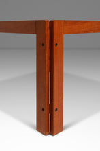 Load image into Gallery viewer, Mid-Century Danish Modern Coffee Table after Afra &amp; Tobia Scarpa for Cassina in Teak Wood w/ Smoked Glass, c. 1970s-ABT Modern
