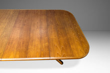 Load image into Gallery viewer, Mid-Century Danish Modern Extension Dining Table w/ Trestle Base &amp; Unique Square Shape in Teak by Gudme Mobelfabrik, Denmark, c. 1960s-ABT Modern
