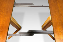 Load image into Gallery viewer, Mid-Century Danish Modern Extension Dining Table w/ Trestle Base &amp; Unique Square Shape in Teak by Gudme Mobelfabrik, Denmark, c. 1960s-ABT Modern
