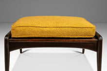 Load image into Gallery viewer, Mid-Century Danish Modern Ottoman / Footstool in Beech &amp; Bouclé by Ib Kofod Larsen for Selig, Denmark, c. 1960&#39;s-ABT Modern
