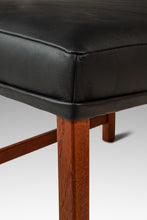 Load image into Gallery viewer, Mid-Century Danish Modern Rio Teak and Leather Ottoman / Footstool by Ole Wanscher for France &amp; Søn, Denmark, c. 1960s-ABT Modern
