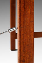 Load image into Gallery viewer, Mid-Century Danish Modern Rio Teak and Leather Ottoman / Footstool by Ole Wanscher for France &amp; Søn, Denmark, c. 1960s-ABT Modern
