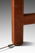 Load image into Gallery viewer, Mid-Century Danish Modern Rio Teak and Leather Ottoman / Footstool by Ole Wanscher for France &amp; Søn, Denmark, c. 1960s-ABT Modern
