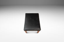Load image into Gallery viewer, Mid-Century Danish Modern Rio Teak and Leather Ottoman / Footstool by Ole Wanscher for France &amp; Søn, Denmark, c. 1960s-ABT Modern
