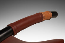 Load image into Gallery viewer, Mid-Century Italian Modern Brutalist Industrial Tubular Rocking Chair in Leather &amp; Metal in the Manner of Thonet, USA, c. 1960s-ABT Modern
