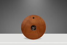 Load image into Gallery viewer, Mid-Century Modern 13 Inch Minimalist Wall Clock Carved from Solid Walnut, USA, c. 1970s-ABT Modern
