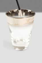 Load image into Gallery viewer, Mid-Century Modern 7-Pc Martini Cocktail Decanter Pitcher &amp; Glasses Set w/ Silver Fade by Dorothy Thorpe, USA, c. 1960s-ABT Modern
