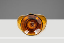 Load image into Gallery viewer, Mid-Century Modern Abstract Amber Blown Glass Bud Vase Vessel, USA, c. 1970s-ABT Modern
