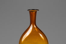 Load image into Gallery viewer, Mid-Century Modern Abstract Amber Blown Glass Bud Vase Vessel, USA, c. 1970s-ABT Modern
