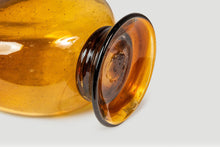 Load image into Gallery viewer, Mid-Century Modern Abstract Amber Blown Glass Bud Vase Vessel, USA, c. 1970s-ABT Modern

