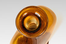 Load image into Gallery viewer, Mid-Century Modern Abstract Amber Blown Glass Bud Vase Vessel, USA, c. 1970s-ABT Modern
