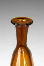 Load image into Gallery viewer, Mid-Century Modern Abstract Amber Blown Glass Bud Vase Vessel, USA, c. 1970s-ABT Modern
